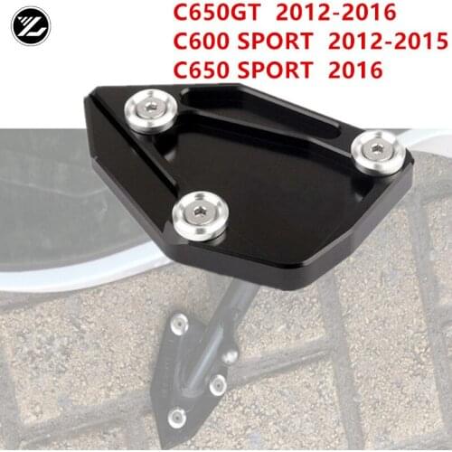 Motorcycle Kickstand Foot Side Stand Extension Pad Support Plate for BMW C650GT 2012-2016 C600 SPORT 2012-2015 C650 SPORT 2016