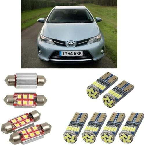 Interior led Car lights For Toyota auris e18 hatchback touring sports e18 car accessories boot light License Plate Light 6pc