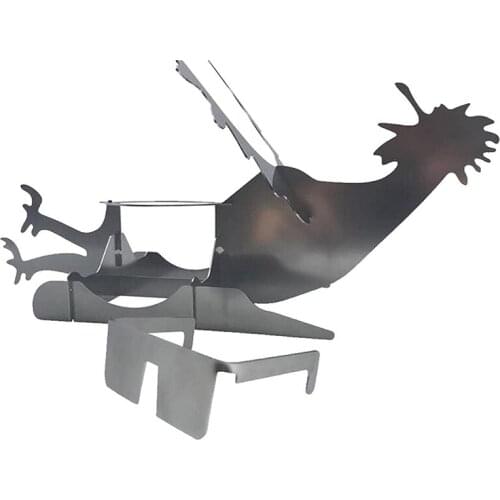 Portable Chicken Stand Beer Can,Motorcycle BBQ Grill,Stainless Steel Rack Indoor Outdoor Use Beer Chicken Roaster Grill