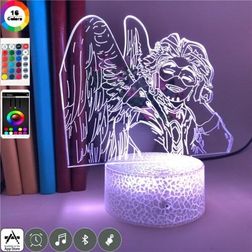 LED Night Running Night Mercy Angela Ziegler 3D Neon Desk Lamp Teenager Gaming Room Decor Gift Overwatch APP Control Nightlight