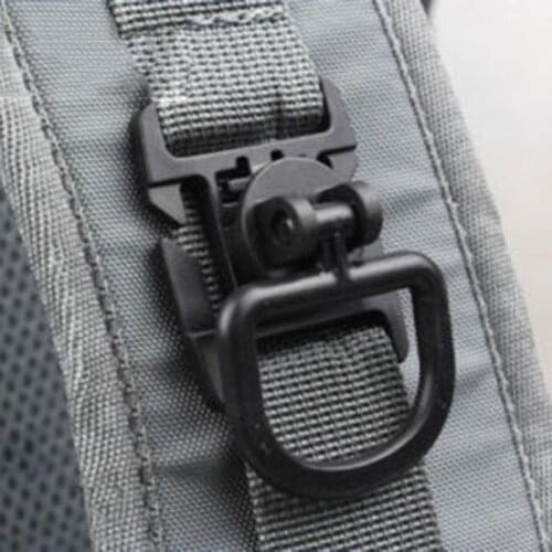 10pcs Swivel D Ring Clip Molle Webbing Clamp Tactical Backpack Attach Strap Hang Camp Outdoor Hike Bushcraft Mountain Climb
