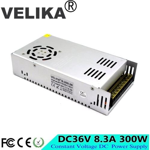 Small Volume Single Output 300W 8.3A DC36V Power Supply Switch Transformer 110V 220V AC TO DC 36V SMPS for LED Light CNC Stepper