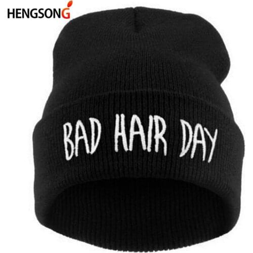 Women Hat Winter Bad Hair Day Beanie Cap Men Hat Beanie Knitted Hiphop Winter Hats For Women Fashion Warm Caps Mask