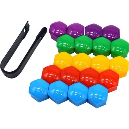 17mm 19mm 21mm 20Pcs Automobile Wheel Nut Bolt Cover Decorate Protection Tire Wheel Screw Bolts Nut Cap Car Hub Screw Protector