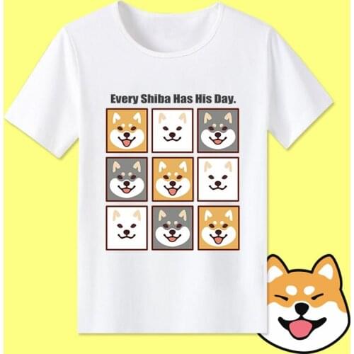 2018 doge T Shirt Men Funny Short Sleeve T-shirt Dog Cosplay Tshirt Anime New Comfortable Mens Clothing Tops Tees