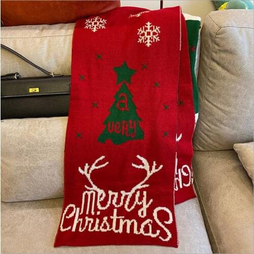 2021Hand made scarfs Women Tassel Scarf Wraps 190*35cm deer Flower scarves autumn winter Handmade Christmas Gift Scarves