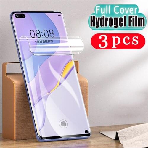 3Pcs soft full cover for huawei honor 20 lite 20i 20s v30 30s view 30 pro plus hydrogel film phone screen protector Not Glass