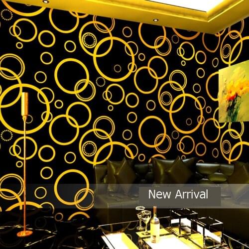 3d Round Circle Shop Wallpaper Fashion ktv Backdrop Bar Night Club Decoration Wallpapers Waterproof Vinyl PVC Wall Paper P114