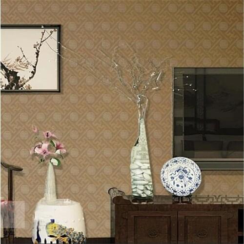 Beibehang papel de parede 3d High - grade Chinese Wallpapers Classical Living Room Bedroom Study Retro Style TV Background Wall