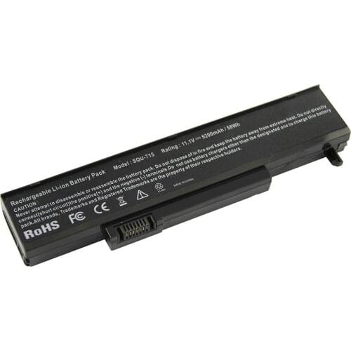 5200mAh for Gateway Laptop battery SQU-715 W35044LB 934T2960F 934T2920F T-6308c T-6311 T6300 T-1600 P-170 P-6300 M-150 M6300 M6