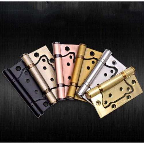 Stainless Steel Bookcase Drawer Silent Hinges Window Cabinet Door Connector Electric Box Thicken Hinge Furniture Hardware