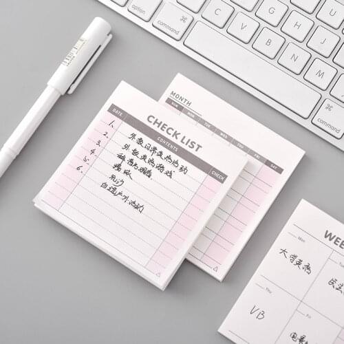 60 Sheet Notebook Stationery Office Matters Plan OrganizerWork Memorandum Desktop Schedule Book Memo Pad School Office Supplies
