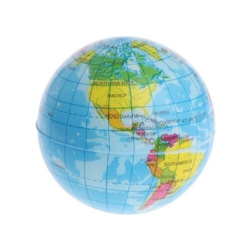 Fast Rising Squeeze Antistress Stress Relief World Map Ball Planet Earth Y4UD