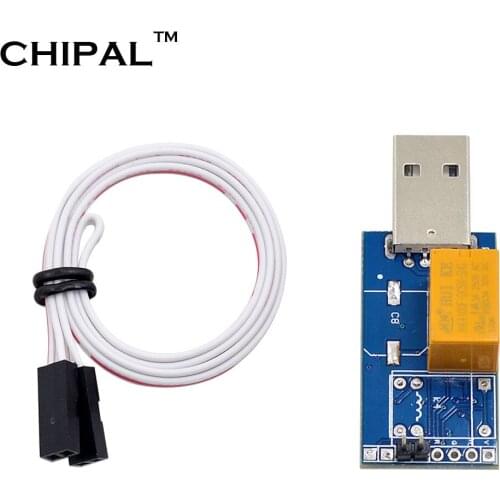 CHIPAL Single Relay USB Watchdog Card Blue Screen Crash Unattended Automatic Restart Reboot for BTC LTC Mining Server Gaming