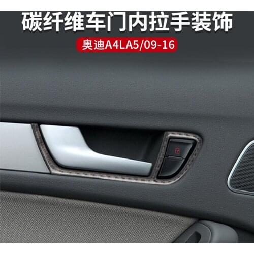 Decorative car sticker for inner handle frame of car door For AUDI A4L B8 A5 Q5 SQ5 car accessories
