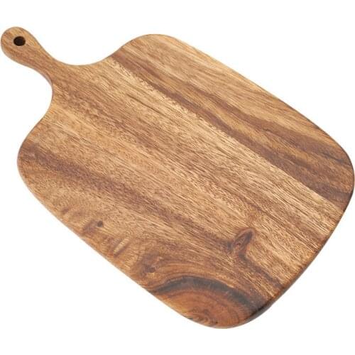 Wooden Cutting Board with Handle High Quality Wooden Serving Cheese Board for Cheese, Bread, Sandwiches, Appetizers