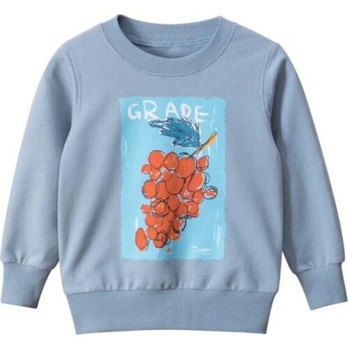 Childrens clothing boys and girls soft cotton sweatshirt cartoon baby clothing spring autumn childrens pullover