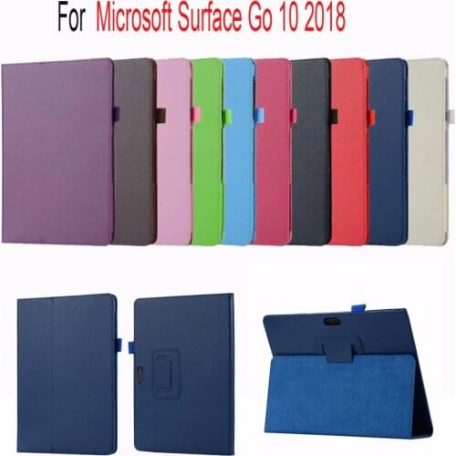 For Surface go 10 case Folio Folding Stand PU Leather Magnetic Case with for Microsoft Surface Go 10 2018 Cover