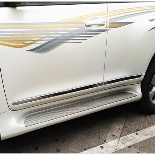For Toyota Land Cruiser Prado 150 2010-2015 2016 2017 2018 Side Door Car Body Molding Strips Cover Trim Car Styling Accessories