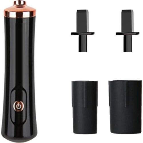 Electric Eyelash Glue Shaker for Tattoo Ink Pigment Liquid Nail Polish Shaking Machine with 2pcs Connector 6pcs Glue Cover Die