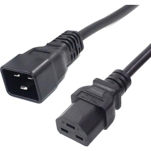 IEC32 C20 to C21 Male to C19 Female Power Computer Cable 16A 250V AC Lead Cord For Server PDU/UPS Power Supply Cord 3G1.5mm
