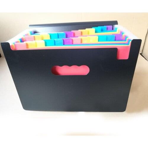 Test Papers Tool Business Expanding File Folders Filing Products 24-Layer Big Document Bag Rainbow Accordion A4 Classification