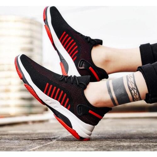 Autumn Sneakers Slip-On Sport Shoes Men Running Sneakers Design Mens Black Sports Shoes Rubber Sole Tennis Runers casual Shoes