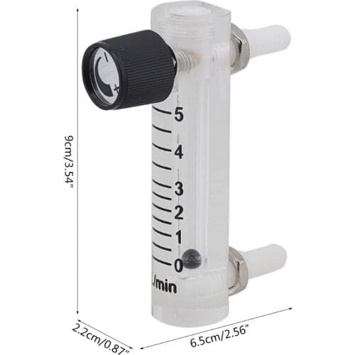 Multicolor Acrylic LZQ-3 Oxygen Air Gas Flowmeter with Control Valv-e for Oxygen Adjustable M4YD
