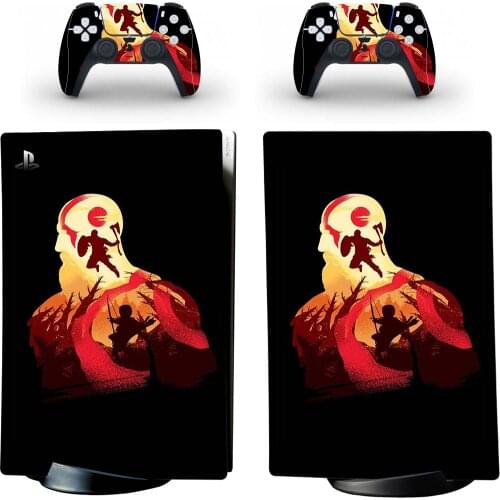 God of War PS5 Digital Edition Skin Sticker for Playstation 5 Console & 2 Controllers Decal Vinyl Protective Skins