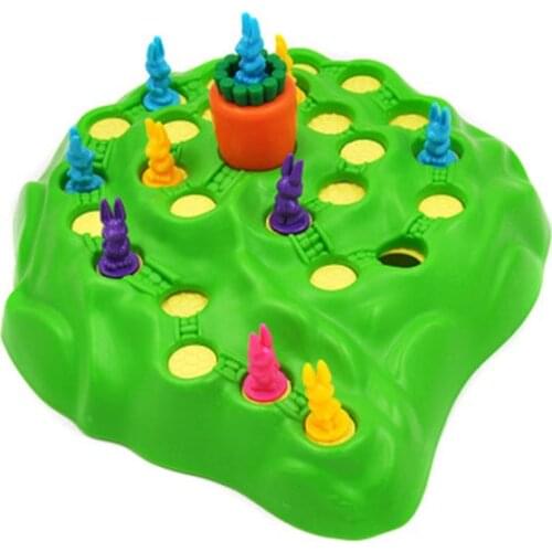 Puzzle Early Education Children Family Party Game Bunny Cross Country Game Chess Trap Toy Board Game Parent-child Interaction