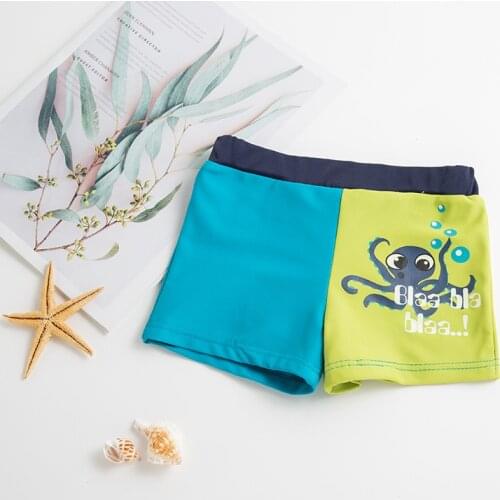 2021 New Boys' swimming trunks Octopus beach pants childrens hot spring swimming trunks Beach Wear