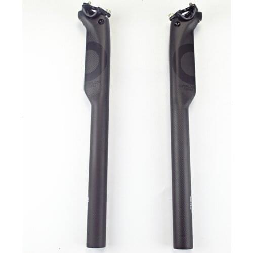 Full Carbon Seatpost Seatposts Carbon Carbons Seatpost MTB 3K Road Bike 27.2/30.8/31.6*400 Matt Offset Setback