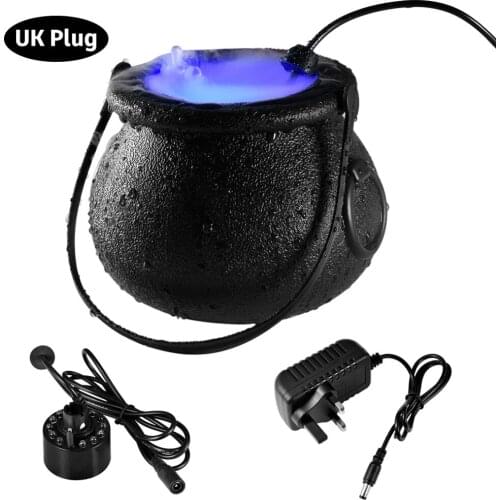 Christmas Witch Jar Atomizer Lamp Night Light Dream Smoke Fog Machine Candy Pot Colorful Changing Party Props Witch Funny