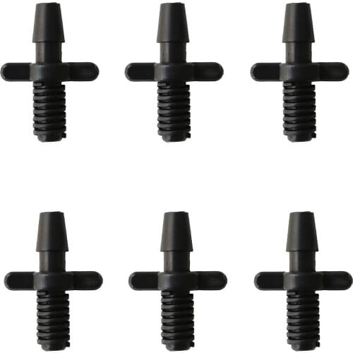 100Pcs 3/5mm Threaded connector irrigation system barbed connector joint drip irrigation 3/5mm hose plastic hose barb fittings