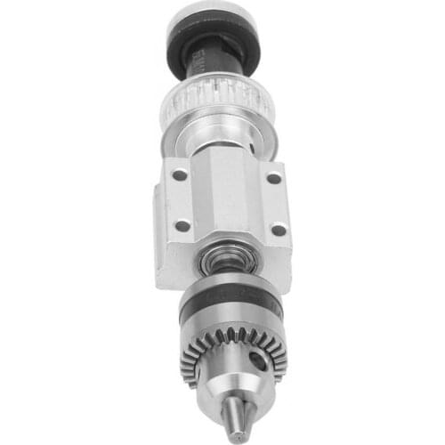 Steel Unpowered Spindle Assembly B10 Drill Chuck M10 Shaft Sleeve for DIY Table Saw Drill