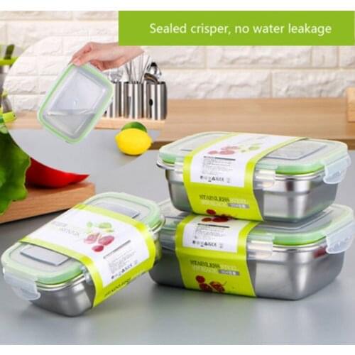 Stainless Steel Thermal Insulated Lunch Box Bento Food Container Layer Storage Boxe