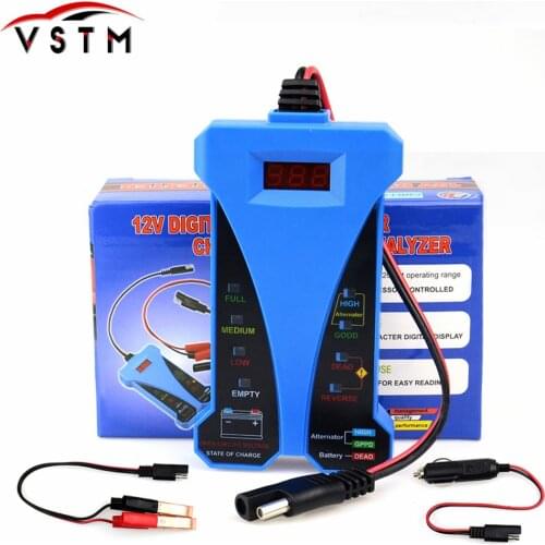 Car Battery Tester 12V Digital Alternator Tester 6 LED Lights Display Car Diagnostic Tool Auto Battery Tester For Cars