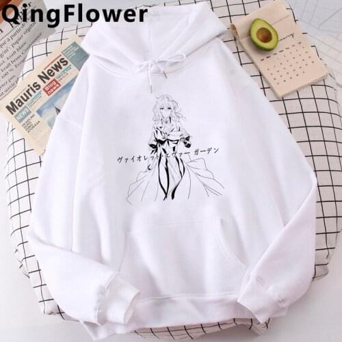 Anime Violet Evergarden hoodies men harajuku Ulzzang Korea printed male clothing sweatshirts anime harajuku