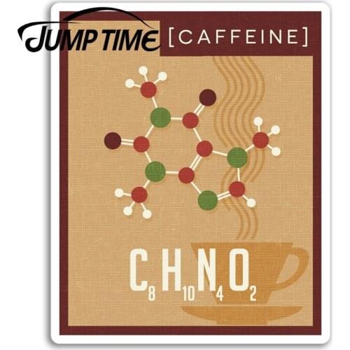 Jump Time Caffeine Vinyl Stickers Coffee Lover Cafe Tea Sticker Laptop Decal Truck Window Car Wrap Car Accessories