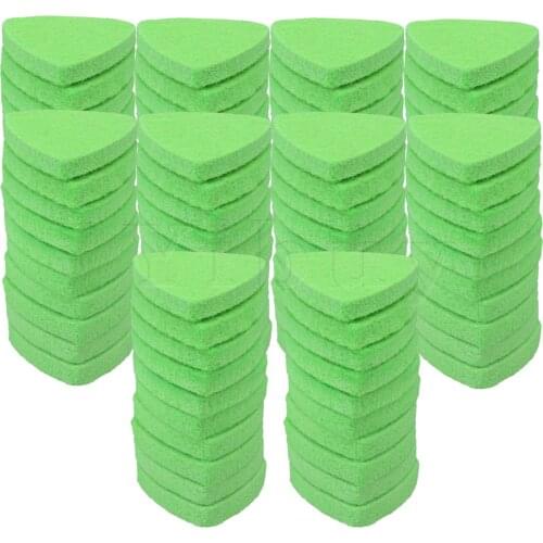 Yibuy 100PCS Felt Guitar Picks Plectrums for Ukulele Bass Guitar Green