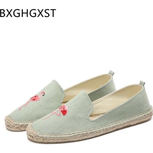 Ladies Hemp Loafers Shoes Women Espadrilles Slip on Shoes for Women Creepers 2020 Summer Shoes Woman Flats Sapatos Das Mulheres