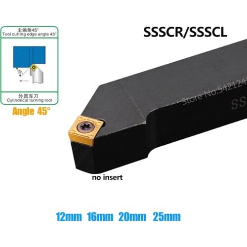 1PC SSSCR1212H09 SSSCR1616H09 SSSCR2020K09 SSSCR2525M09 CNC Lathe Cutter Tools External turning tool holder for SCMT insert