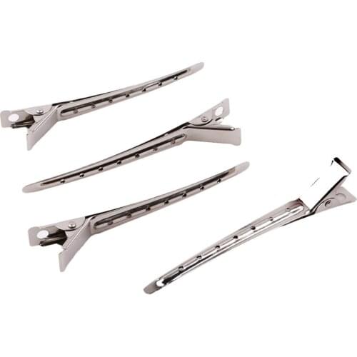 10PCS Hair Clips Barrettes Headwear Stainless Hairdressing Clips Clamp Salon Hairpins Hair Accessories DIY Hair Styling Tools