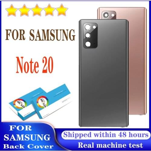 100% New for Samsung Galaxy Note 20 Note20 Battery Back Cover Door Housing Camera Glass Lens Frame Repair Parts