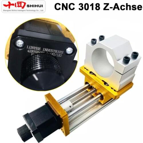 3018 Z-Axis CNC Kit Engraving Machine Table Aluminium Spindle Stroke 60-85mm Nema17 42BYGH Stepper Motor 52/65mm Fixture Sets