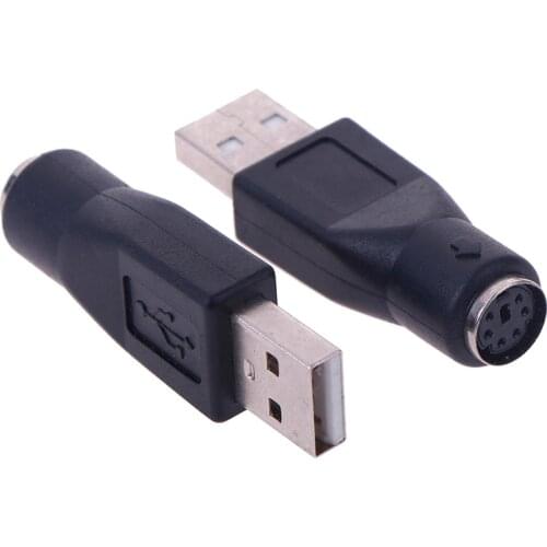 2Pcs PS/2 to USB Male to female Port Adapter Converter for PC Keyboard Mouse Mice USB Adapter Keyboard And Mouse Adapter