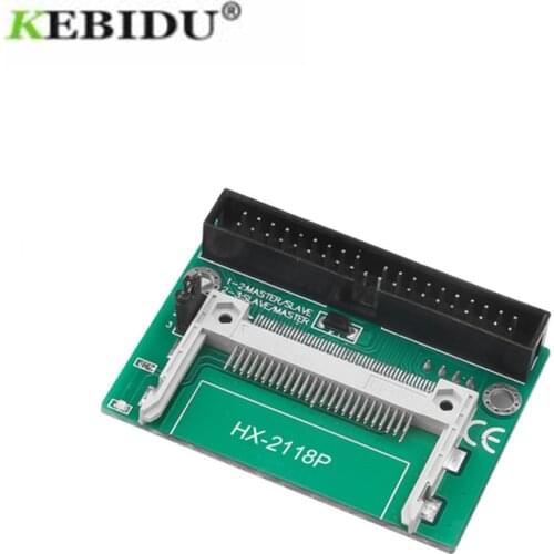 KEBIDU 3.5 inch 40 pin CF to IDE Compact Flash Card Adapter Bootable 3.5" HDD Hard Drive Converter Adaptor Male Connector