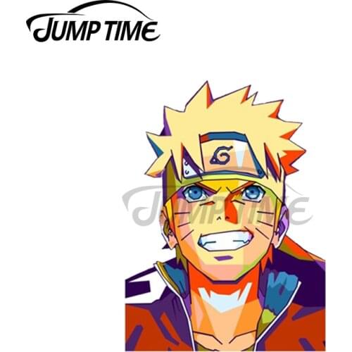 Jump Time 13 x 6.7cm For Lordseven Anime Peeker Decal Trunk Waterproof Scratch-Proof Car Stickers Camper Creative Vinyl Car Wrap