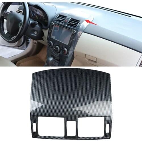 Car Carbon Fiber Style Console Air Vent Cover Trim Fit for Toyota Corolla 2007-2013