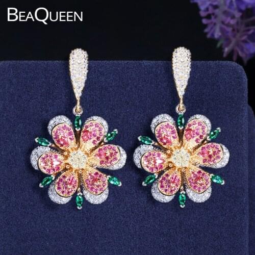 BeaQueen Women's Silver Earrings